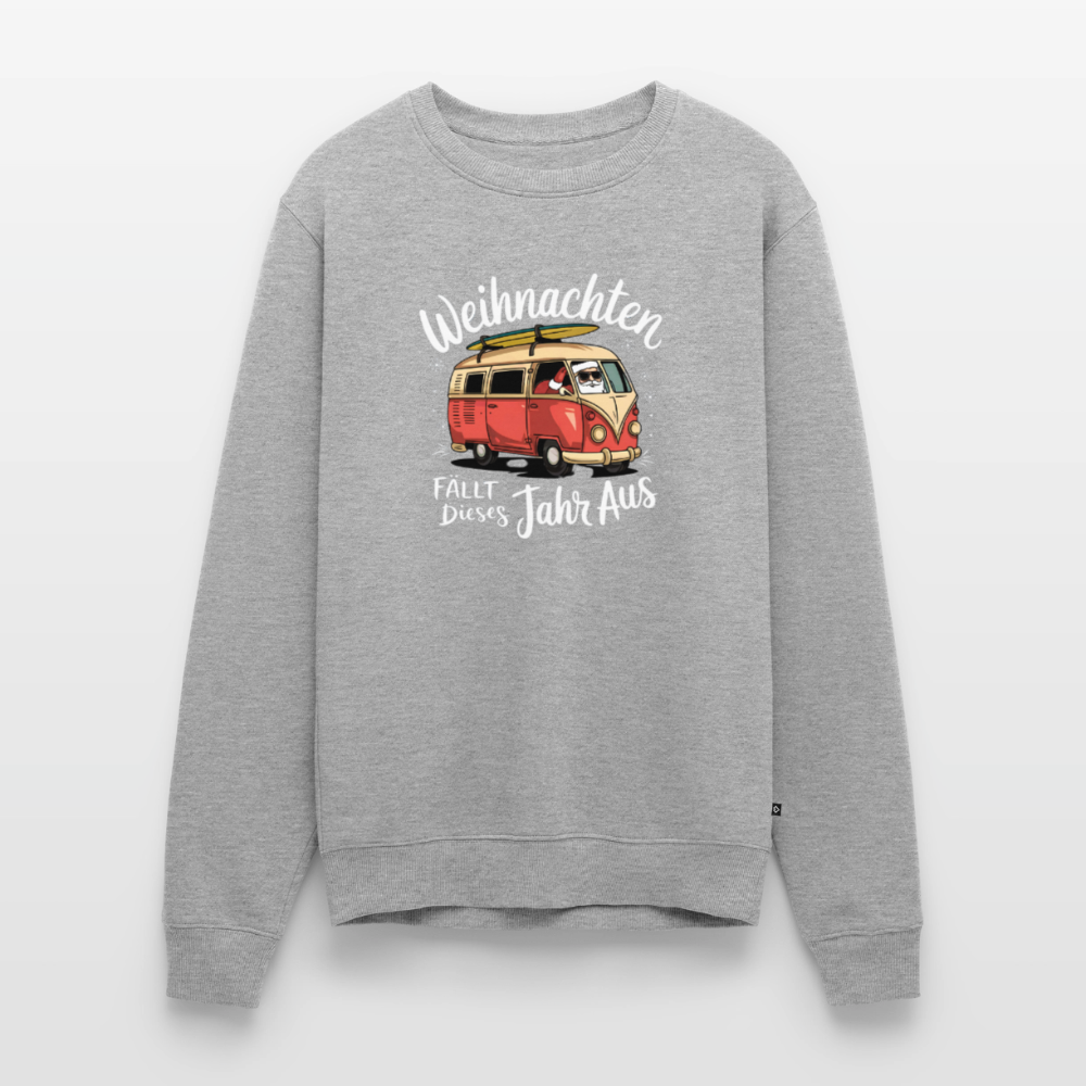 Kein Weihnachten - Herren Camping Sweatshirt - Grau meliert