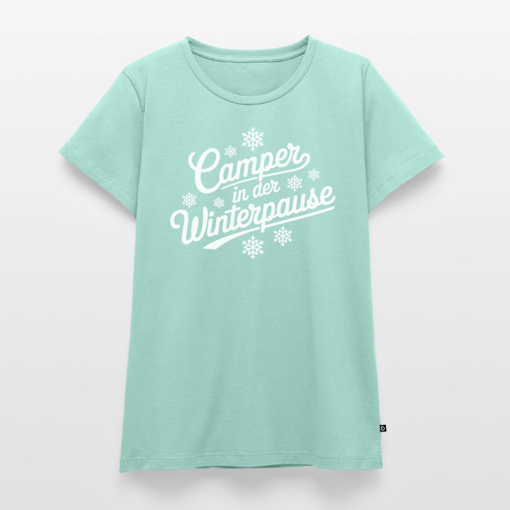 Camper im Winter - Damen Camping T-Shirt - Mint