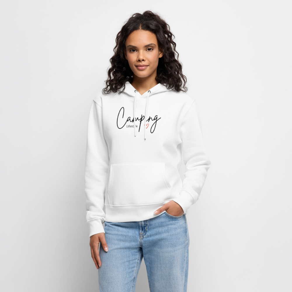 SPOD - Camping Lifestyle Liebe - Damen Camping Hoodie - Weiß