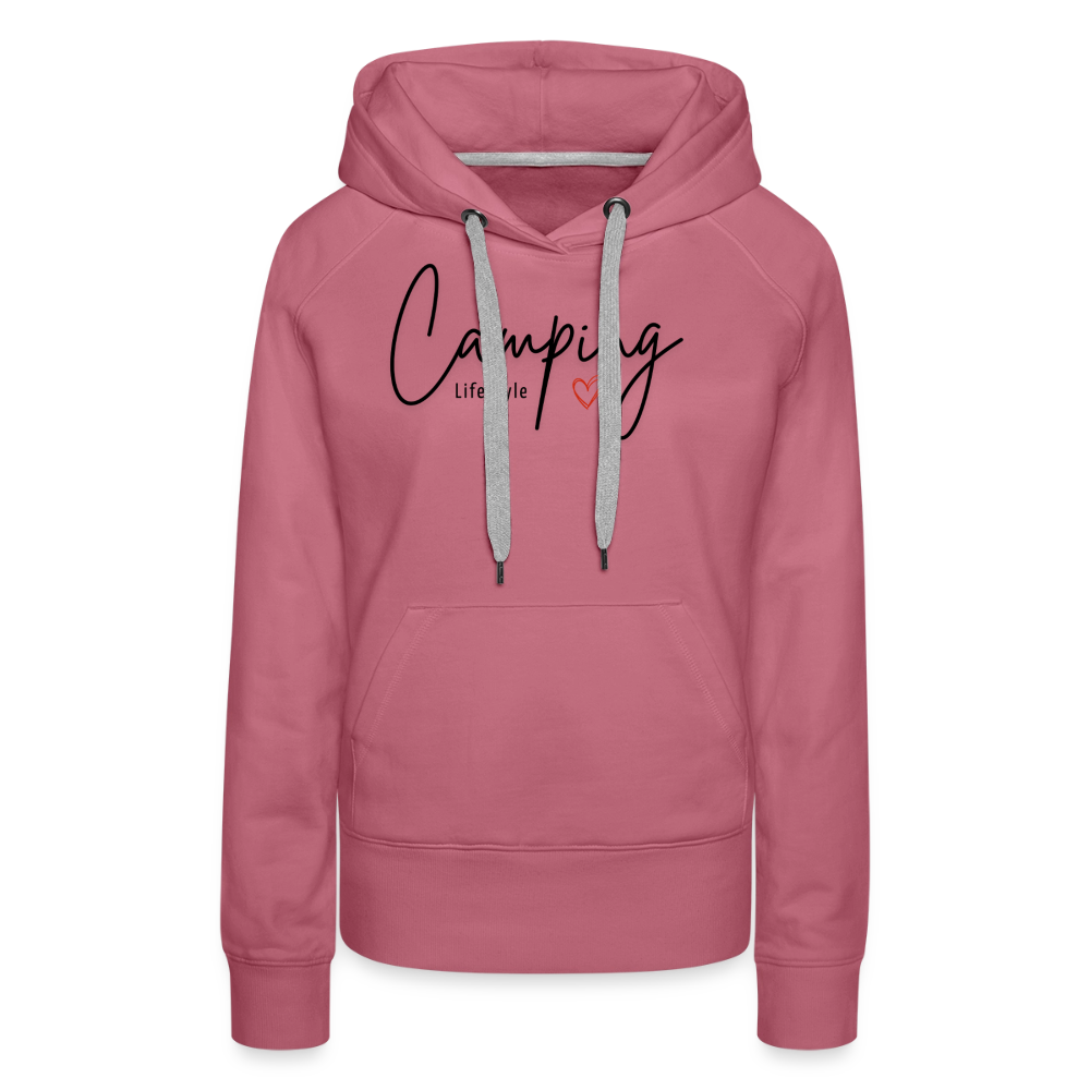 SPOD - Camping Lifestyle Liebe - Damen Camping Hoodie - Malve