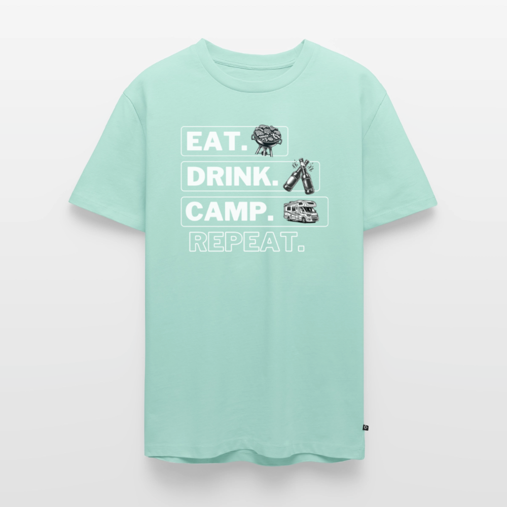 Eat Drink Camp - Herren Camping T-Shirt - Wohnmobil - Mint