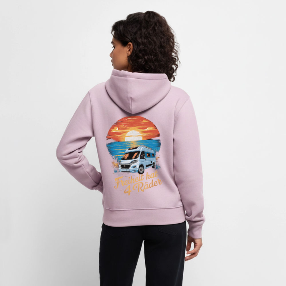 SPOD - Freiheit hat 4 Räder - Damen Camping Hoodie - Vanlife - Altrosa