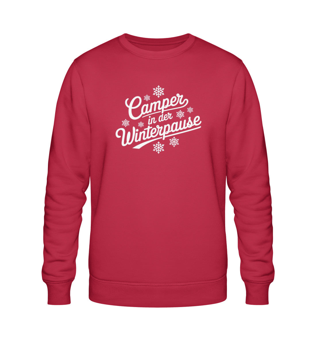 Camper im Winter - Damen Organic Sweatshirt - LazyDonkeyDesign