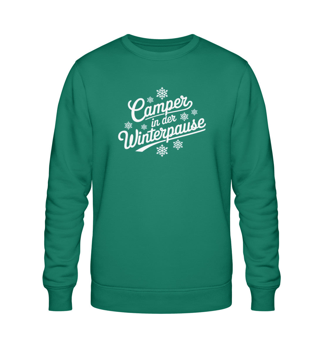 Camper im Winter - Damen Organic Sweatshirt - LazyDonkeyDesign