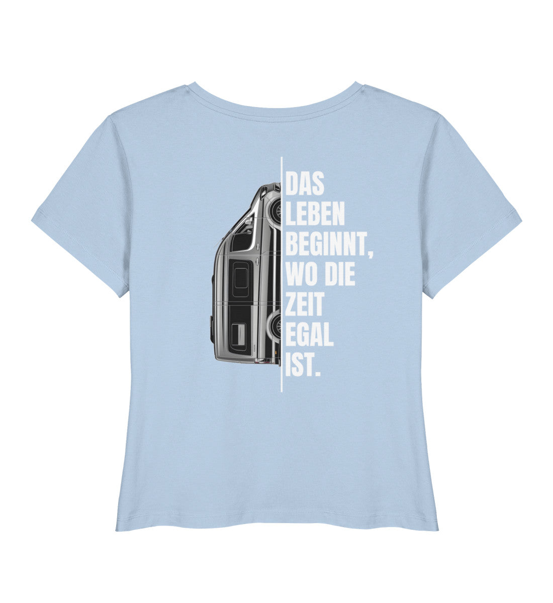 Camping ist Zeitlos - Damen Organic T-Shirt - Vanlife - Rückenmotiv - LazyDonkeyDesign