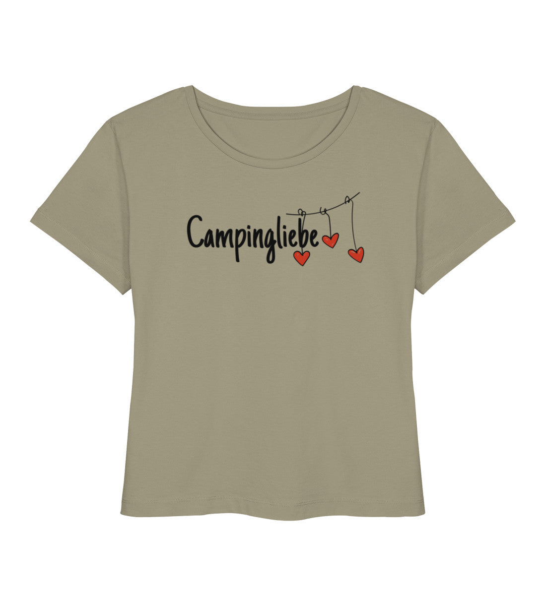 Campingliebe - Damen Organic T-Shirt - LazyDonkeyDesign