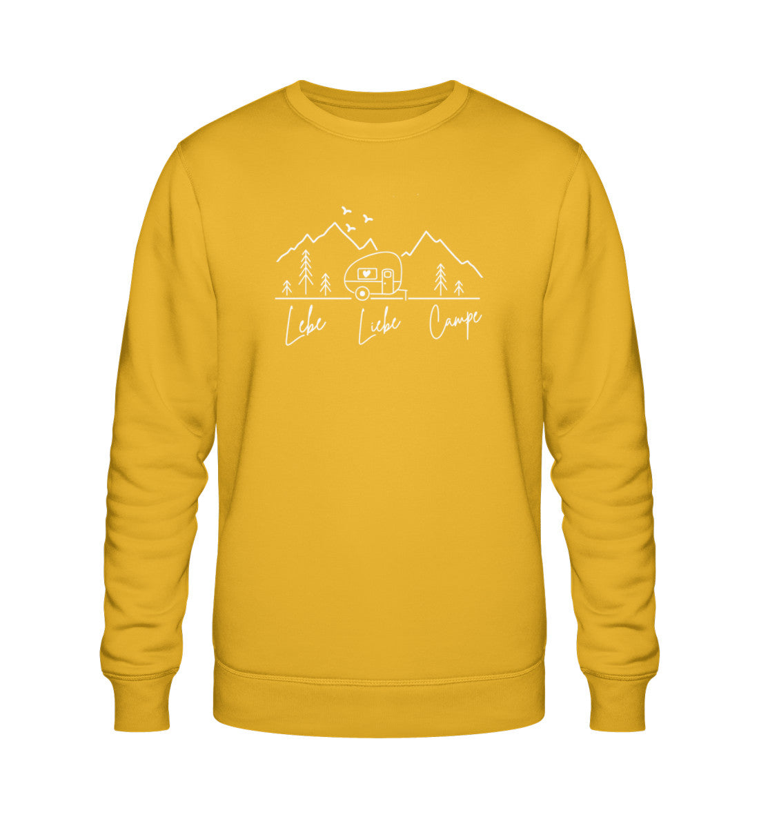 Lebe Liebe Campe - Damen Organic Sweatshirt - LazyDonkeyDesign