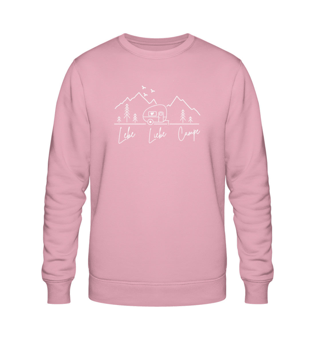 Lebe Liebe Campe - Damen Organic Sweatshirt - LazyDonkeyDesign