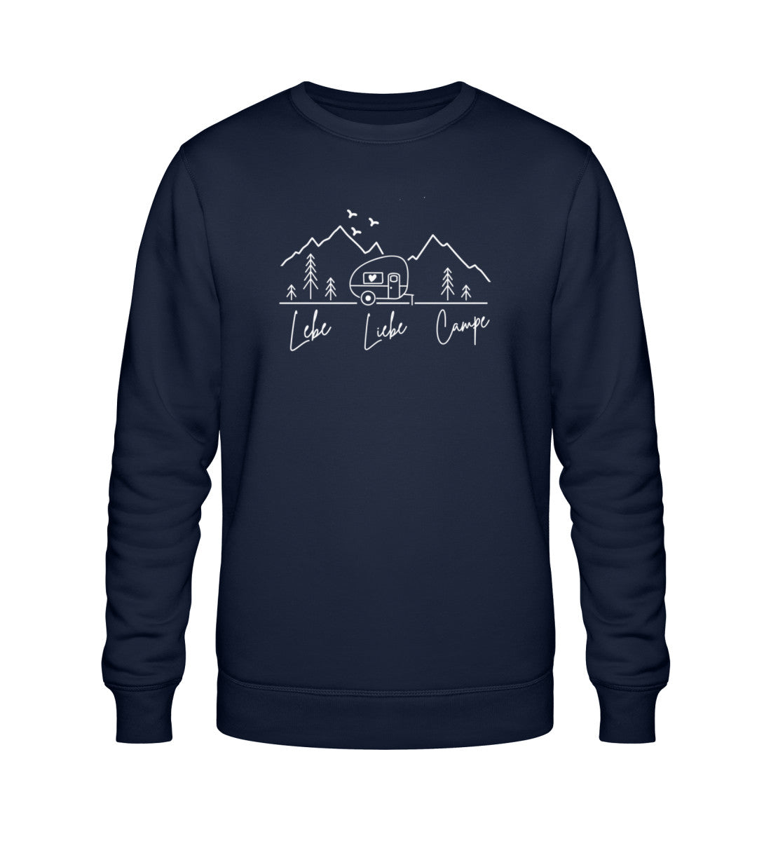 Lebe Liebe Campe - Damen Organic Sweatshirt - LazyDonkeyDesign