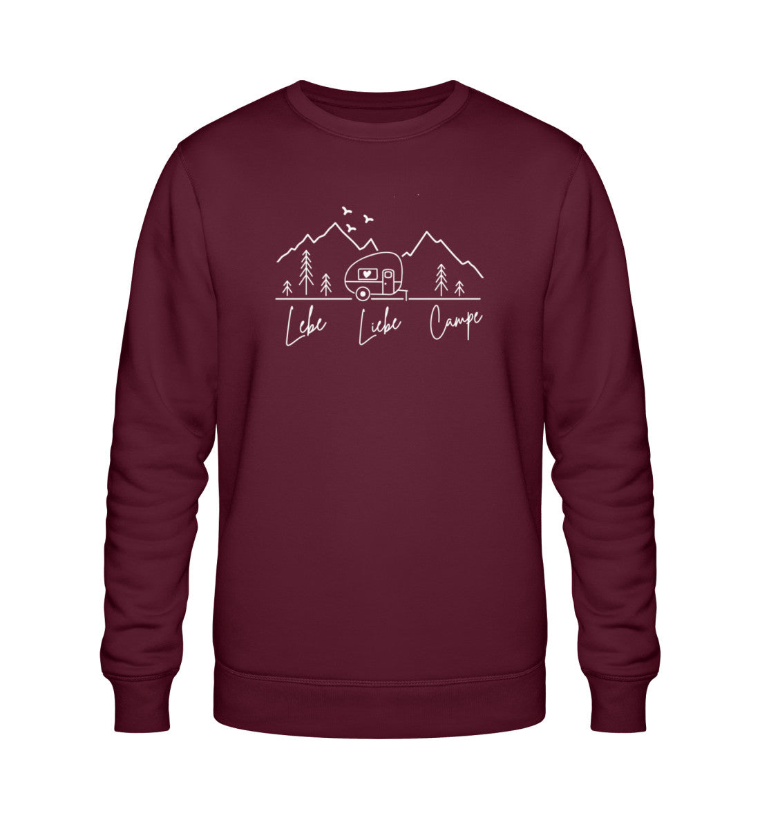 Lebe Liebe Campe - Damen Organic Sweatshirt - LazyDonkeyDesign