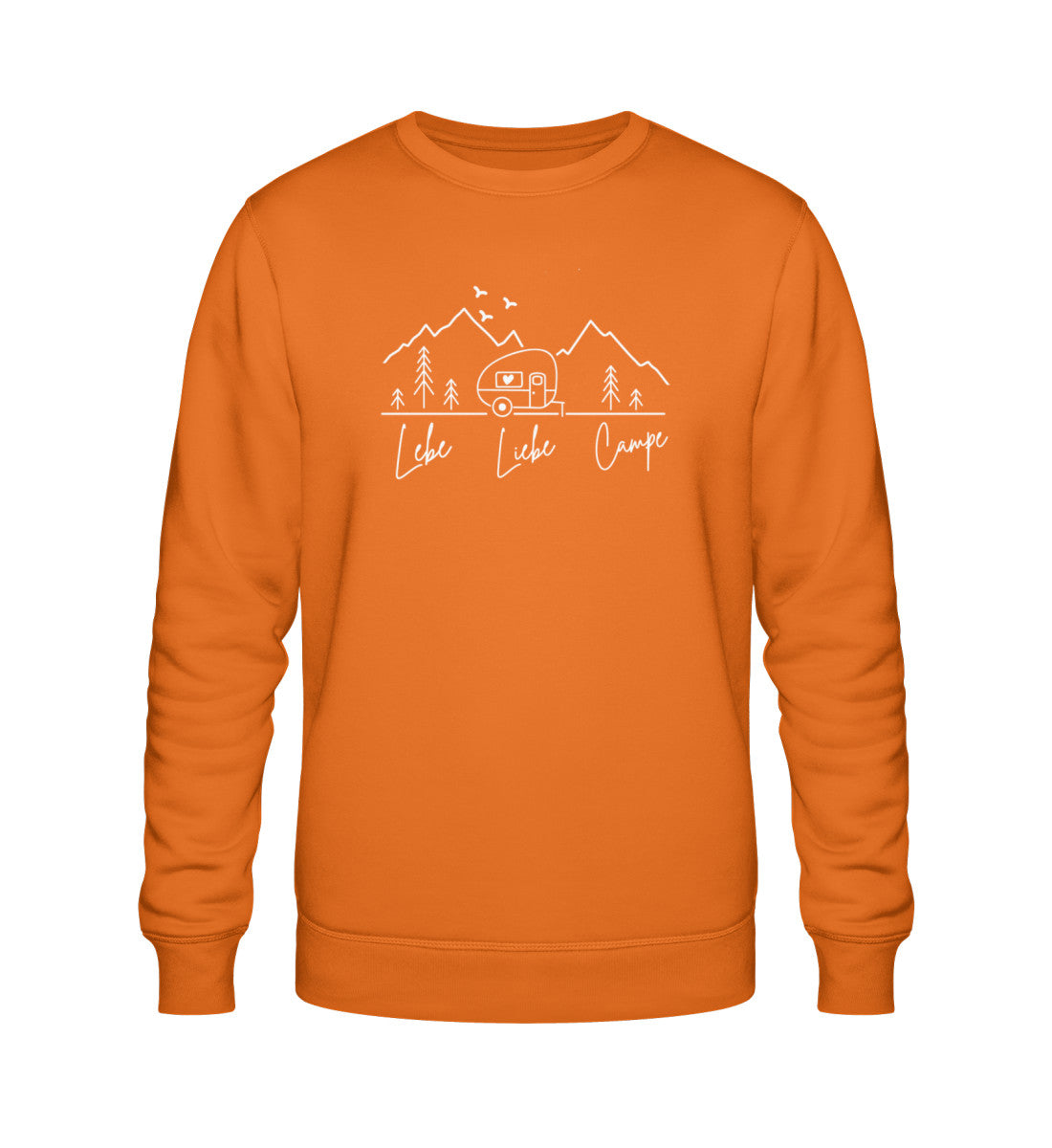 Lebe Liebe Campe - Damen Organic Sweatshirt - LazyDonkeyDesign