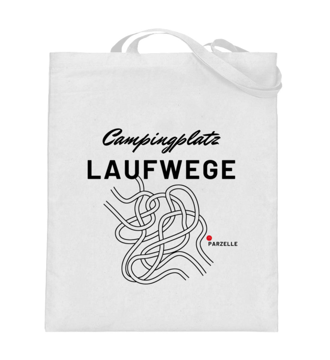Camping Laufwege - Jutebeutel - LazyDonkeyDesign