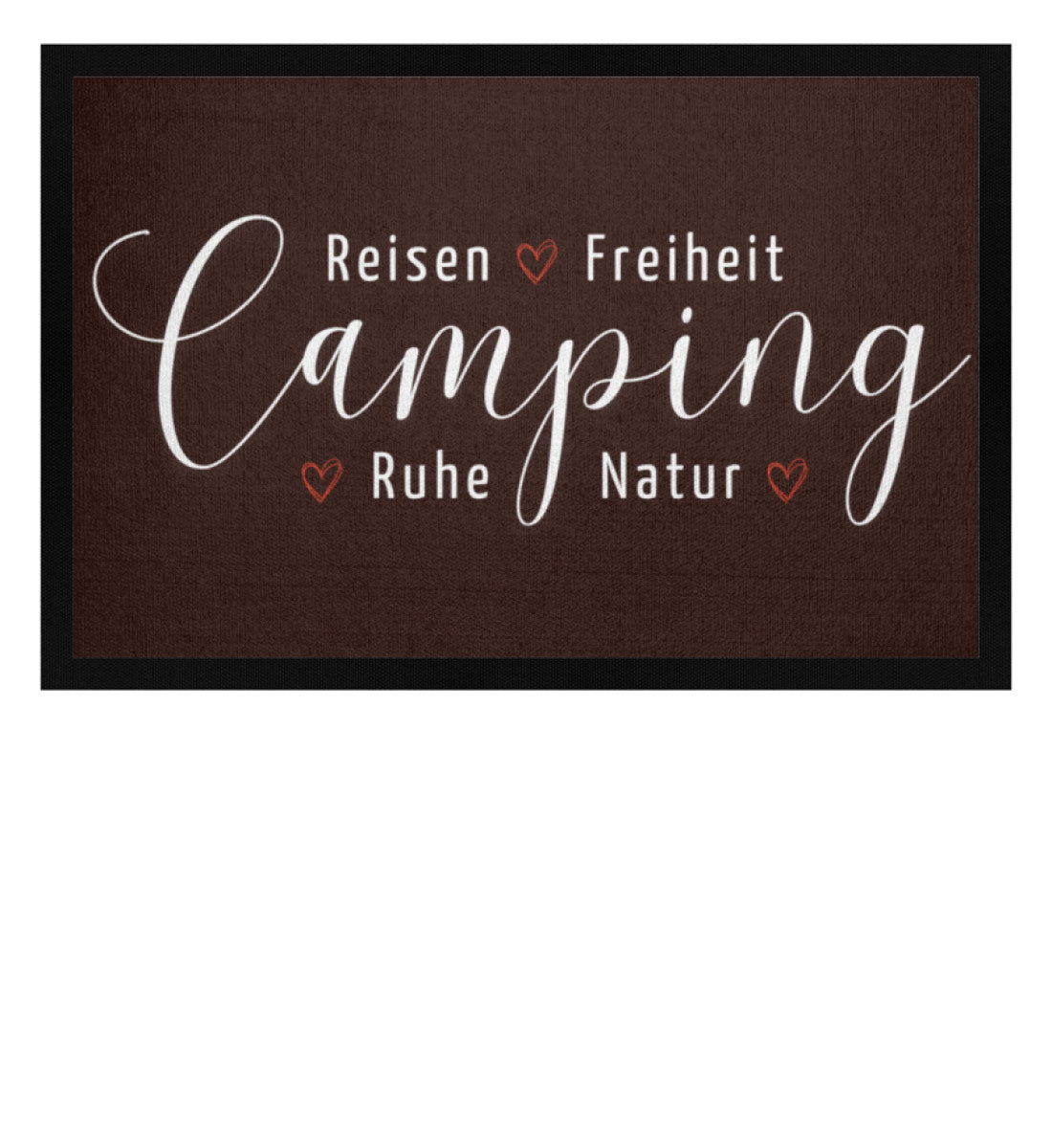 Camping Werte - Camping Fußmatte - LazyDonkeyDesign