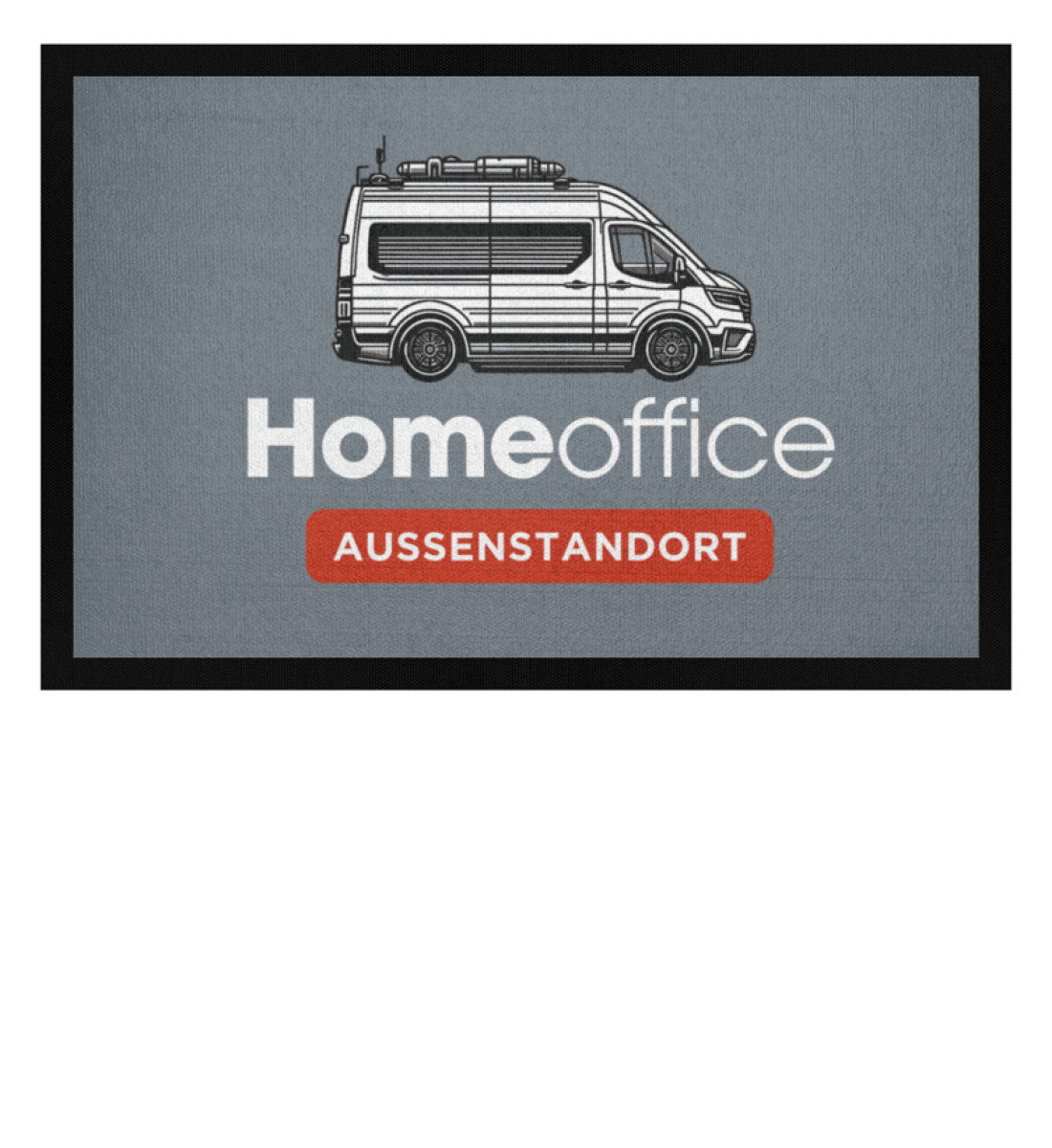 Van Homeoffice - Camping Fußmatte - LazyDonkeyDesign