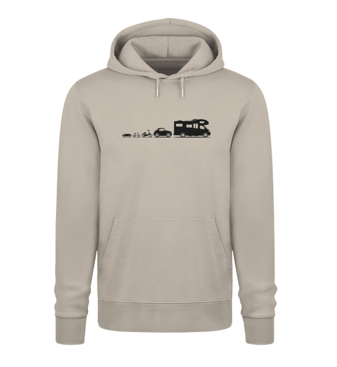 Evolution Wohnmobil - Herren Organic Hoodie - LazyDonkeyDesign