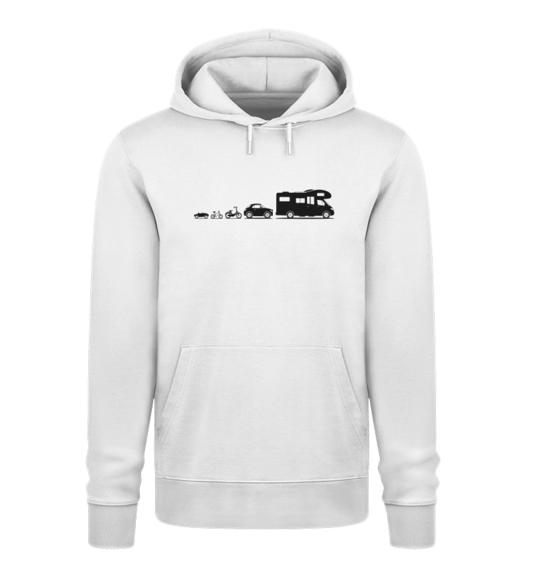 Evolution Wohnmobil - Herren Organic Hoodie - LazyDonkeyDesign
