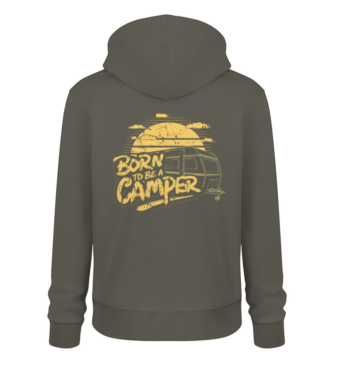 Born to be a Camper - Herren Organic Hoodie - LazyDonkeyDesign