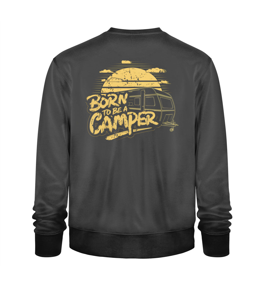 Born to be a Camper - Männer Organic Sweatshirt - LazyDonkeyDesign