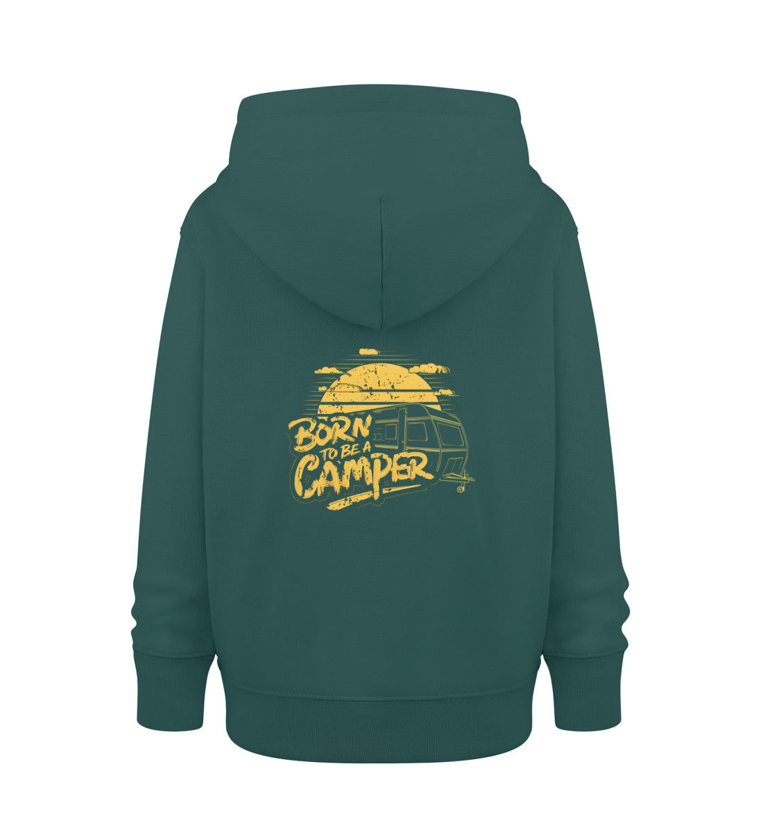Born to be a Camper - Kinder Organic Hoodie - LazyDonkeyDesign