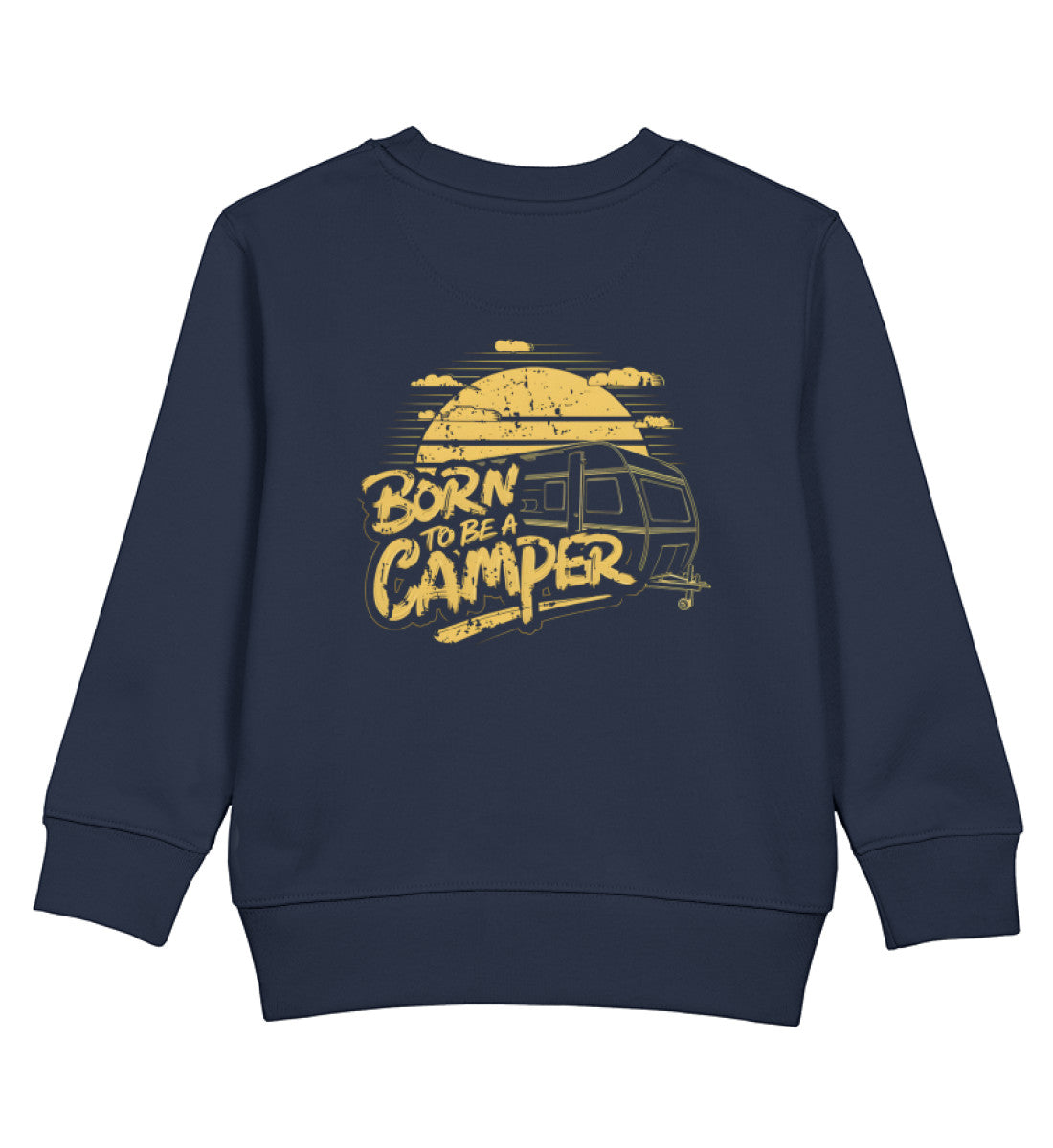 Born to be a Camper - Kinder Organic Sweatshirt - LazyDonkeyDesign