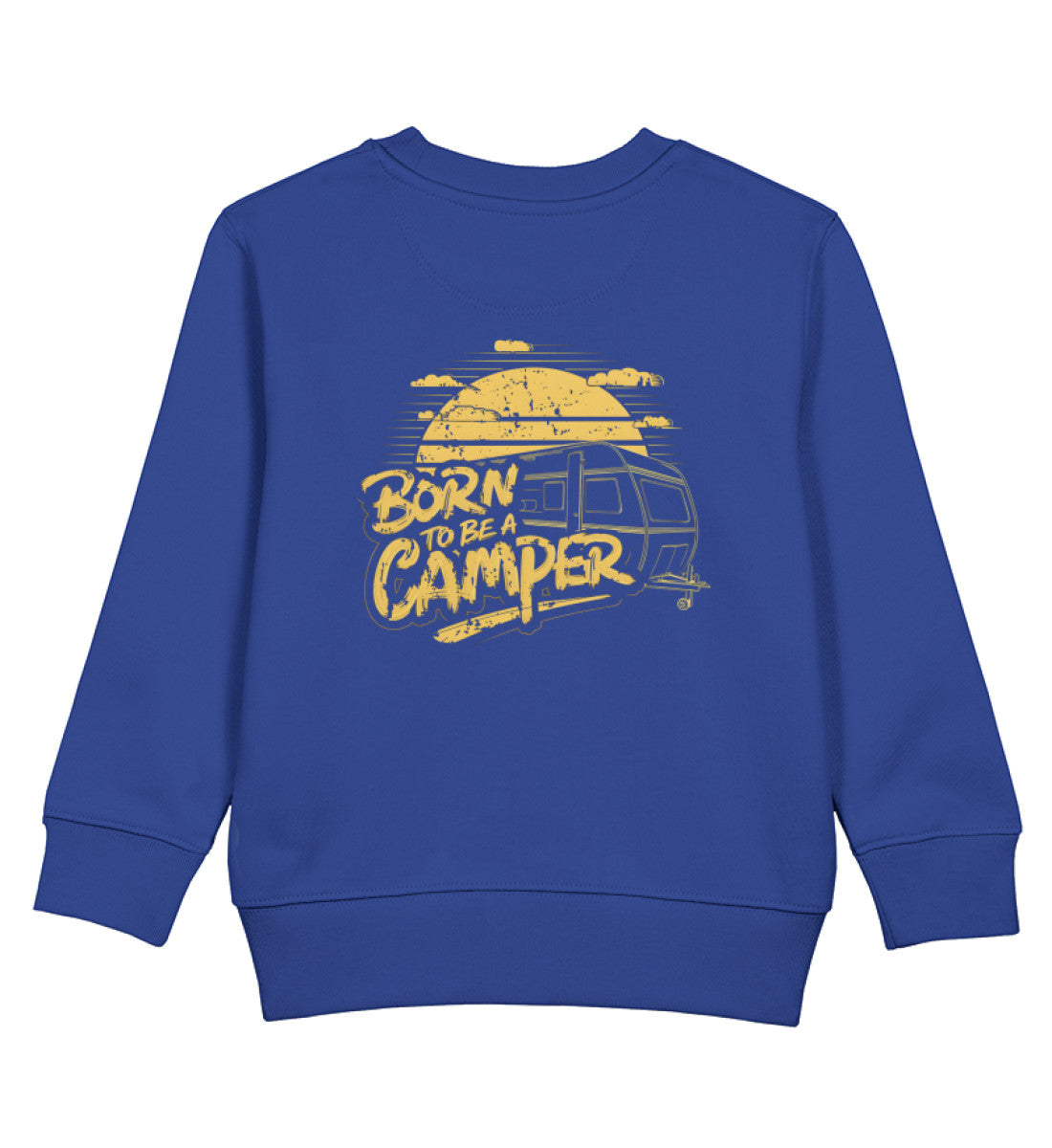 Born to be a Camper - Kinder Organic Sweatshirt - LazyDonkeyDesign