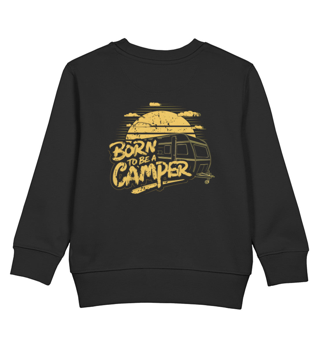 Born to be a Camper - Kinder Organic Sweatshirt - LazyDonkeyDesign