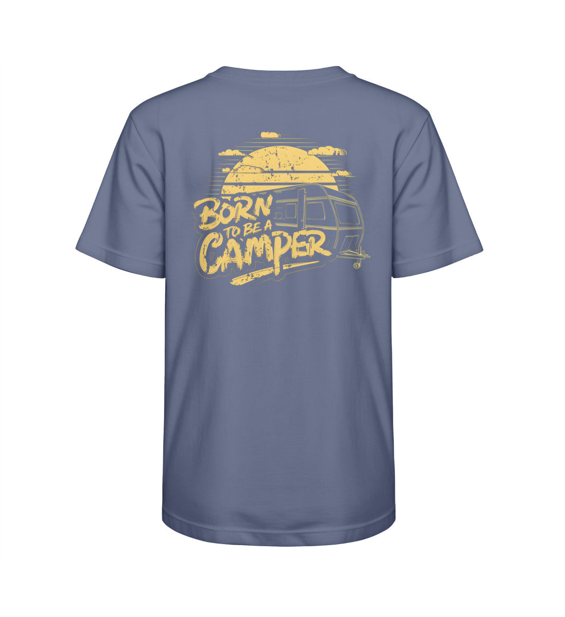 Born to be a Camper - Kinder Organic Shirt - LazyDonkeyDesign