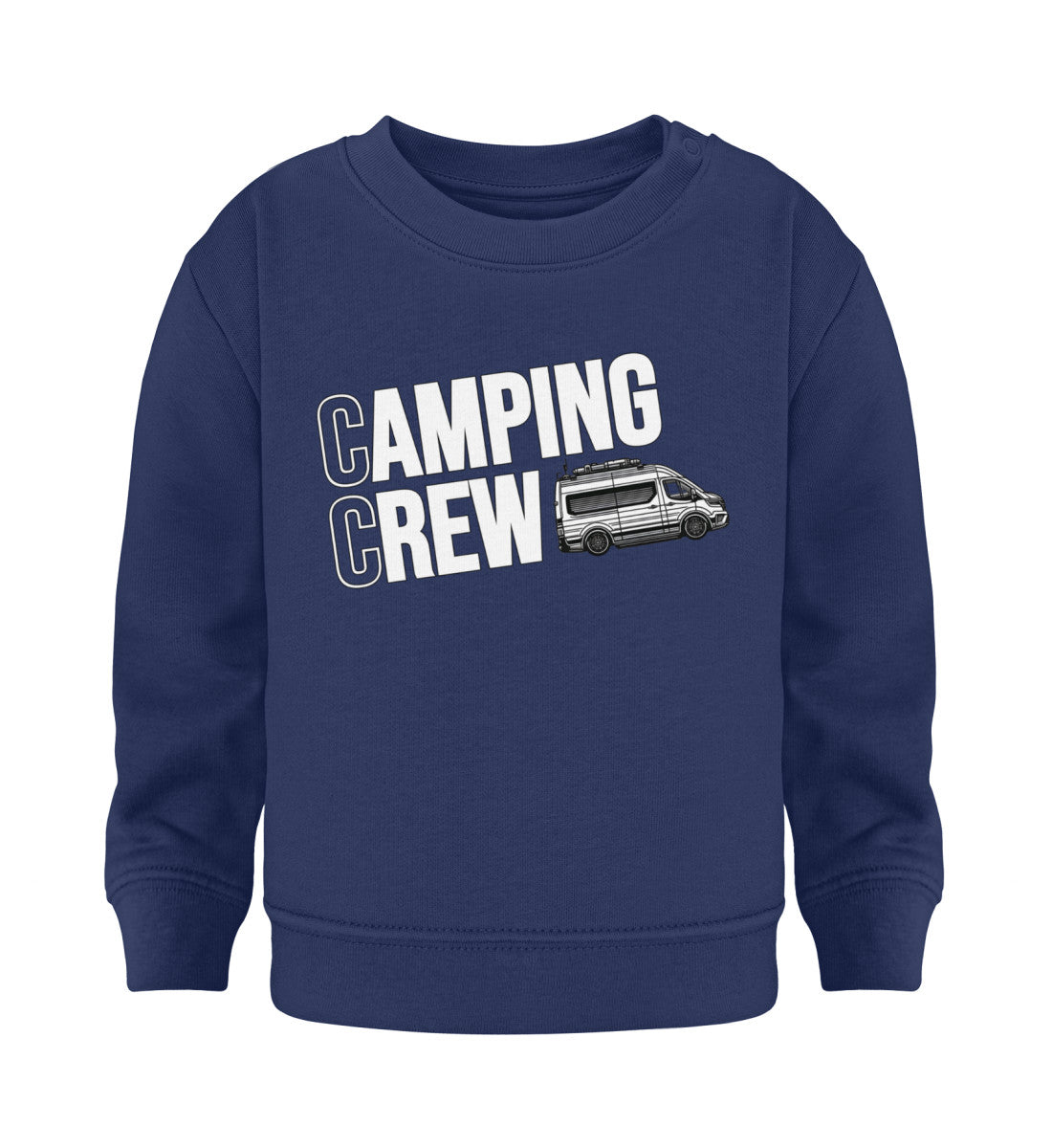 Vanlife Camping Crew - Baby Organic Sweatshirt - LazyDonkeyDesign