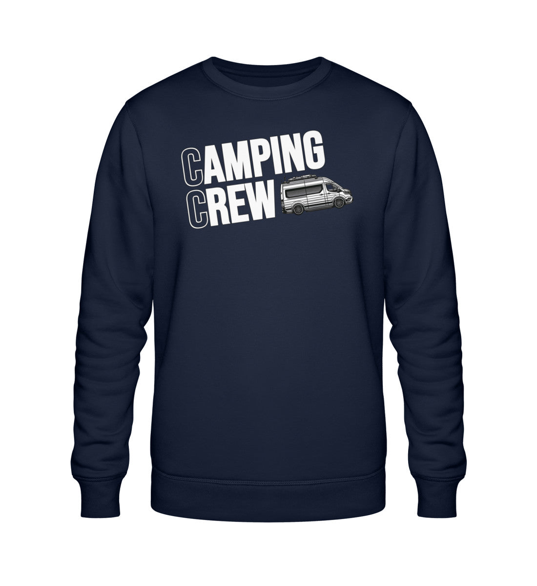 Vanlife Camping Crew - Herren Organic Sweatshirt - LazyDonkeyDesign
