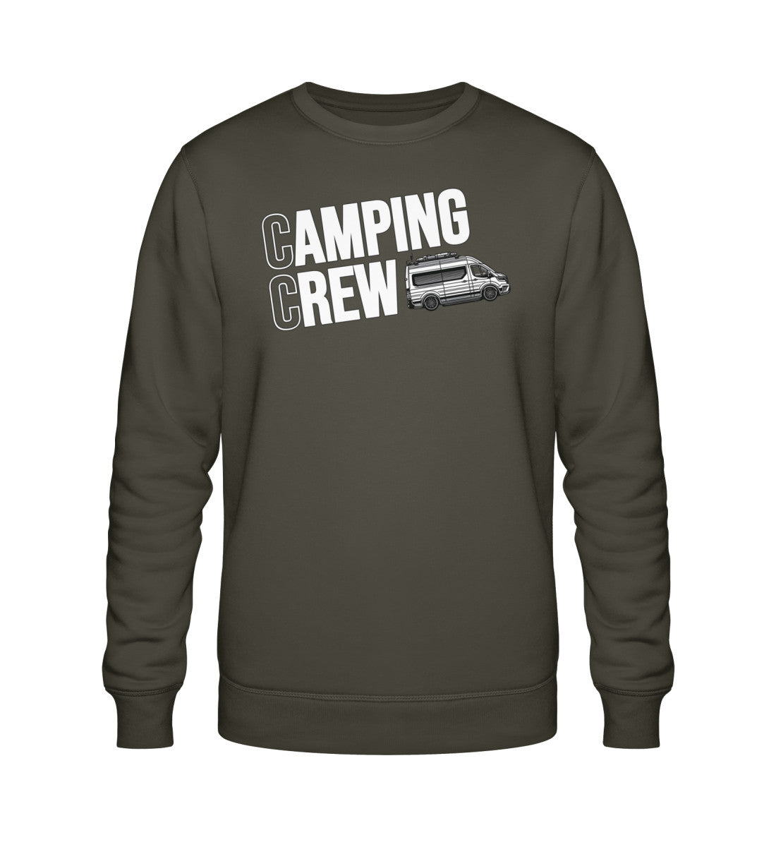 Vanlife Camping Crew - Herren Organic Sweatshirt - LazyDonkeyDesign