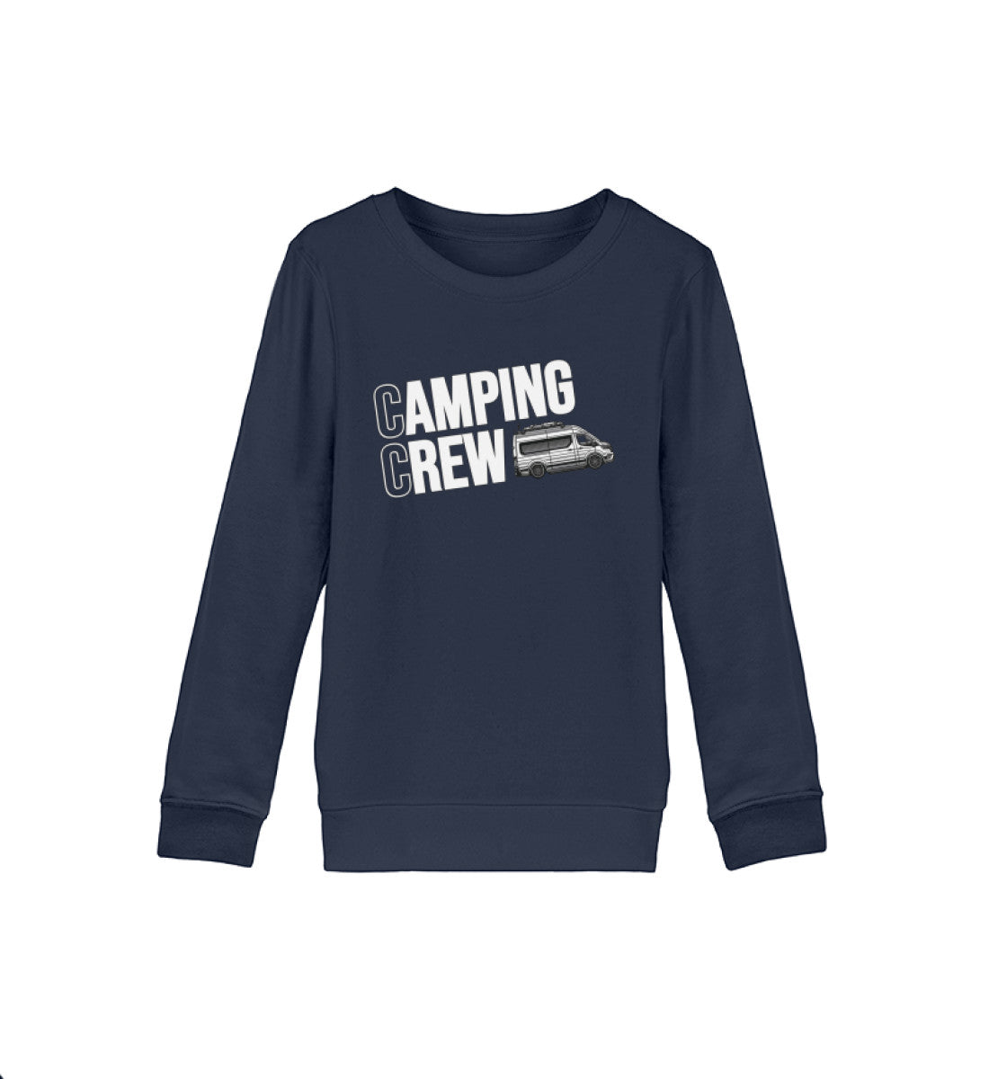 Vanlife Camping Crew - Kinder Organic Sweatshirt - LazyDonkeyDesign