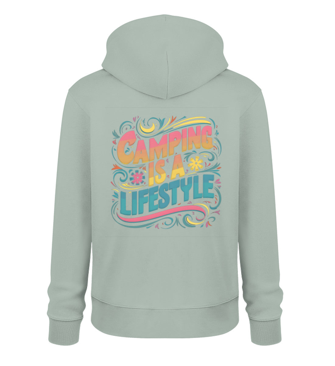 Camping is Lifestyle - Damen Organic Hoodie - LazyDonkeyDesign