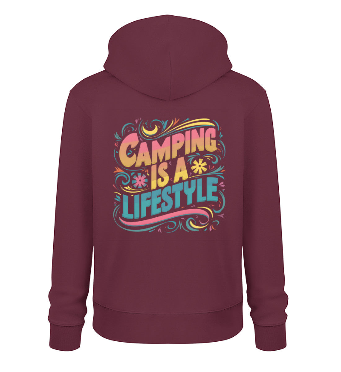 Camping is Lifestyle - Damen Organic Hoodie - LazyDonkeyDesign