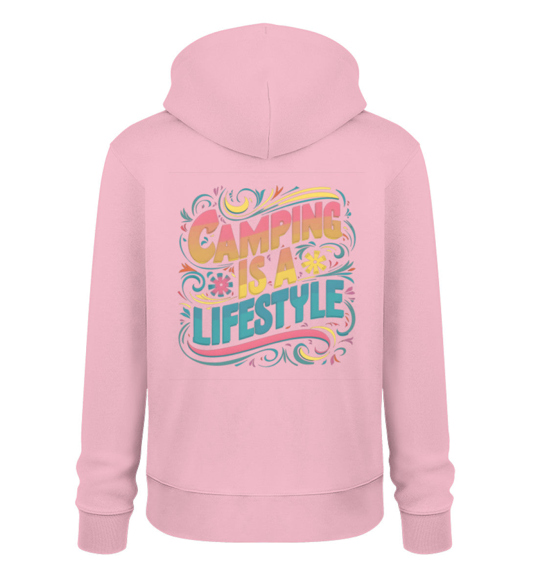Camping is Lifestyle - Damen Organic Hoodie - LazyDonkeyDesign
