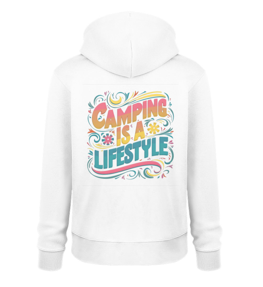 Camping is Lifestyle - Damen Organic Hoodie - LazyDonkeyDesign