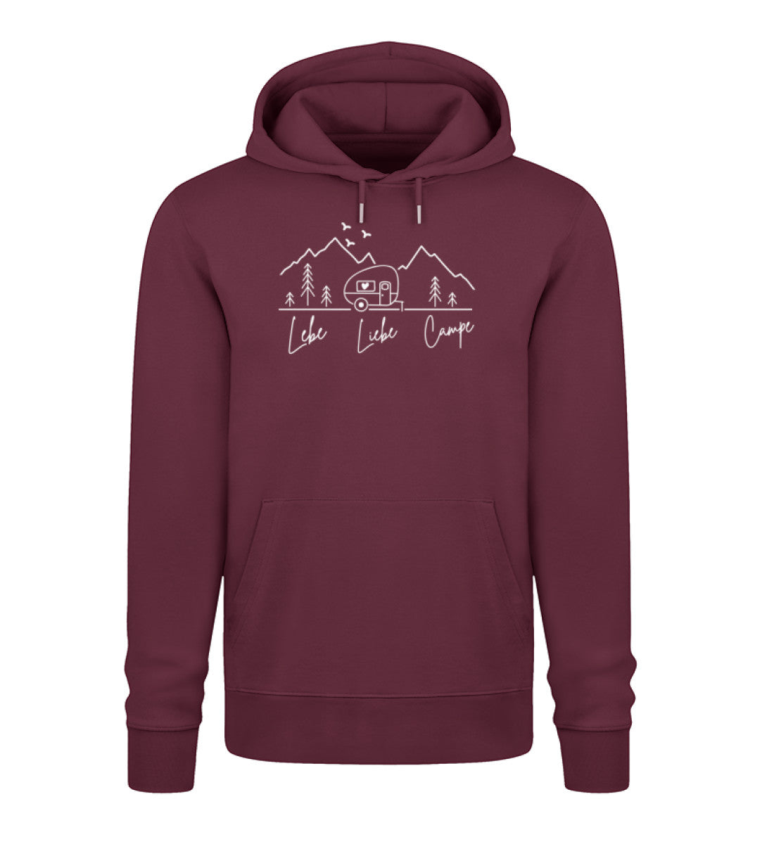Lebe Liebe Campe - Damen Organic Hoodie - LazyDonkeyDesign