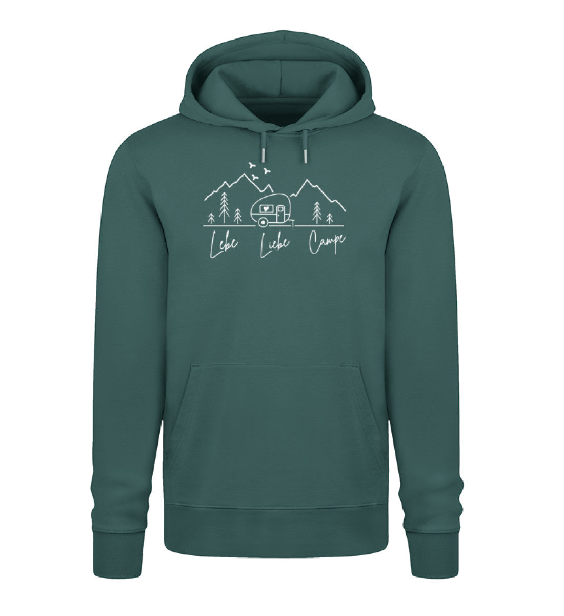 Lebe Liebe Campe - Damen Organic Hoodie - LazyDonkeyDesign