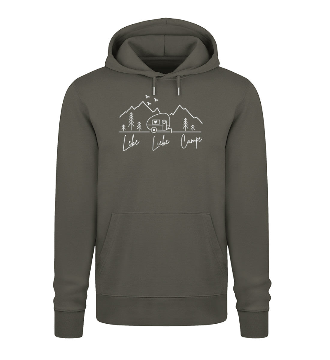 Lebe Liebe Campe - Damen Organic Hoodie - LazyDonkeyDesign