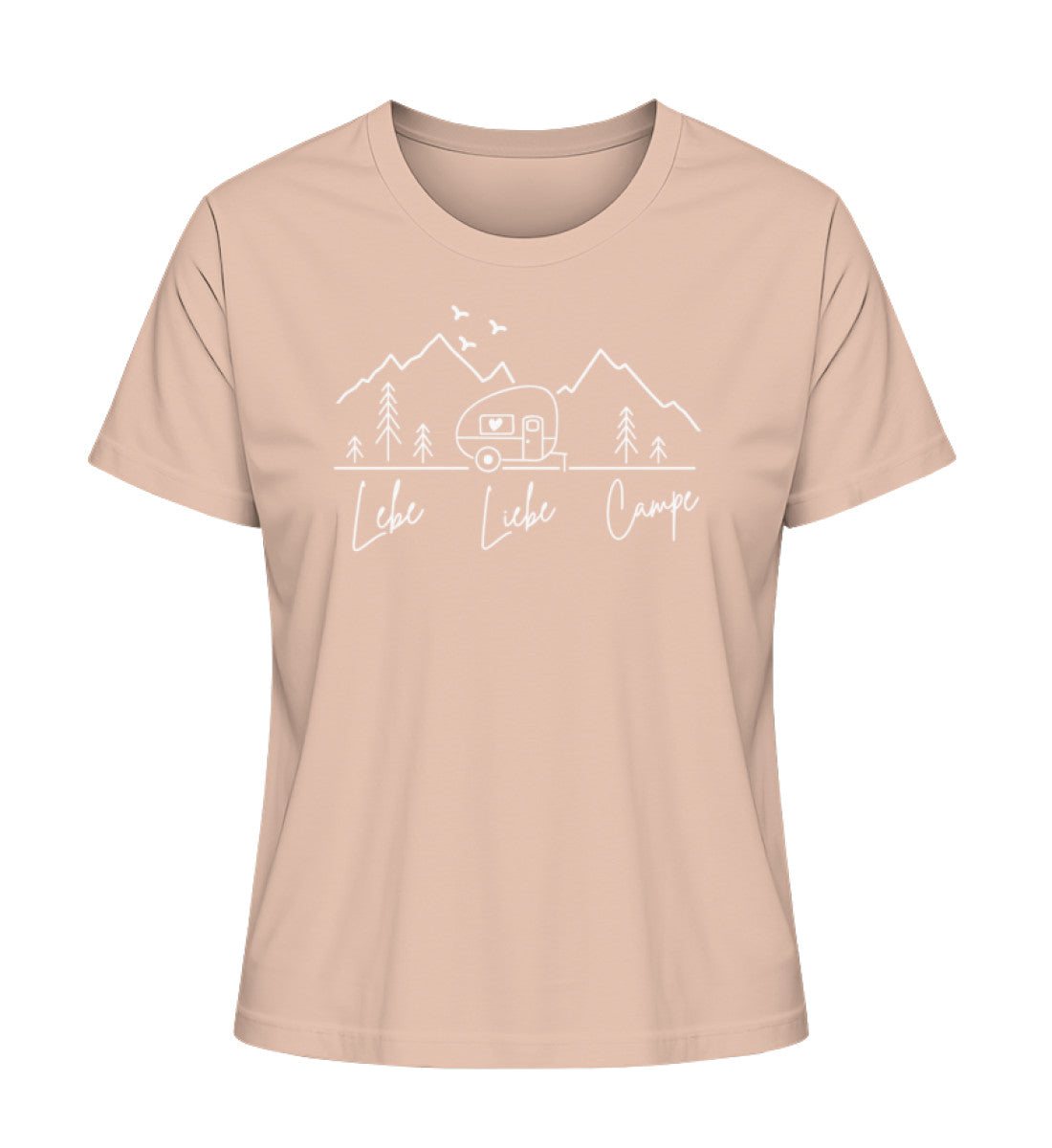 Lebe Liebe Campe - Damen Organic Shirt - LazyDonkeyDesign
