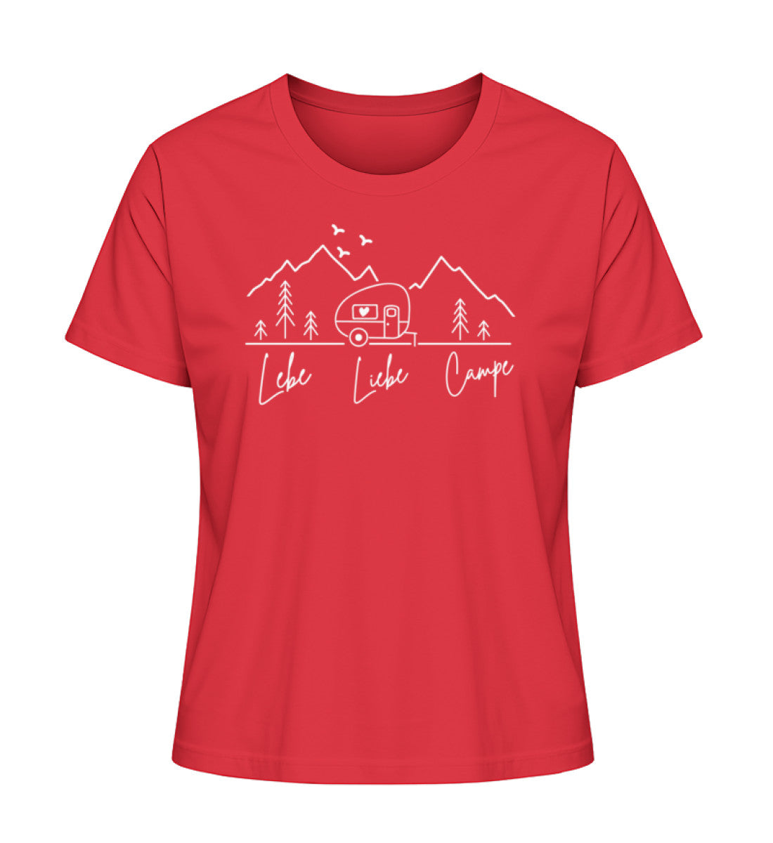 Lebe Liebe Campe - Damen Organic Shirt - LazyDonkeyDesign