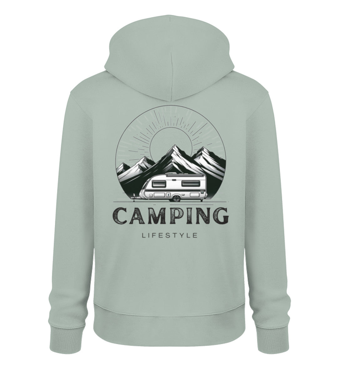 Camping Lifestyle - Herren Organic Hoodie - LazyDonkeyDesign