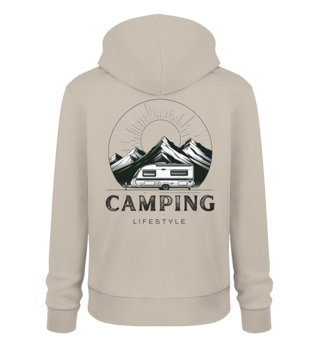Camping Lifestyle - Herren Organic Hoodie - LazyDonkeyDesign