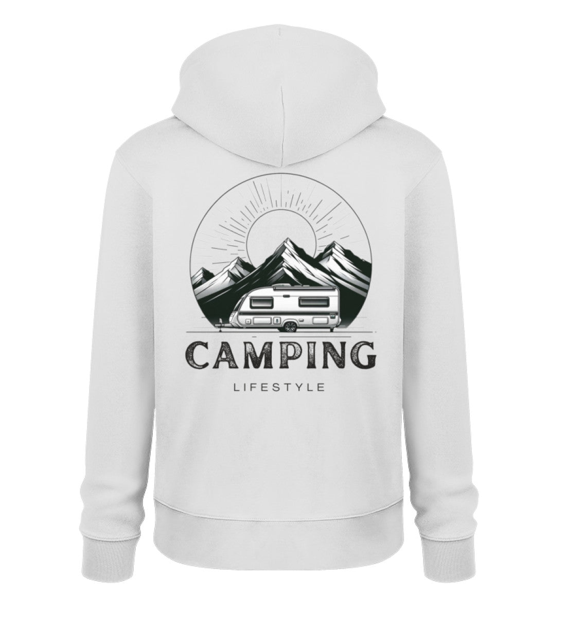 Camping Lifestyle - Herren Organic Hoodie - LazyDonkeyDesign
