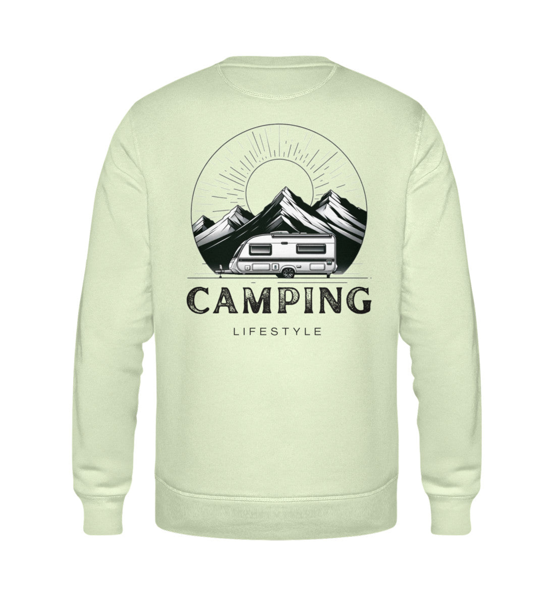Camping Lifestyle - Herren Organic Sweatshirt - LazyDonkeyDesign