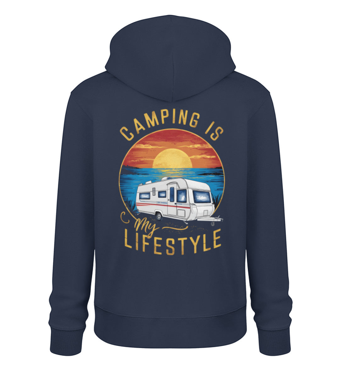 Camping my Lifestyle - Herren Organic Hoodie - LazyDonkeyDesign