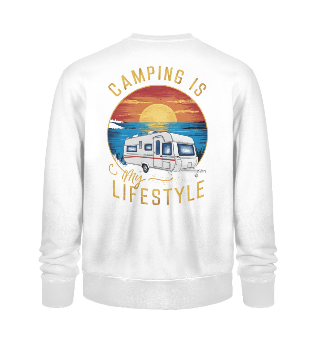 Camping my Lifestyle - Herren Organic Sweatshirt - LazyDonkeyDesign