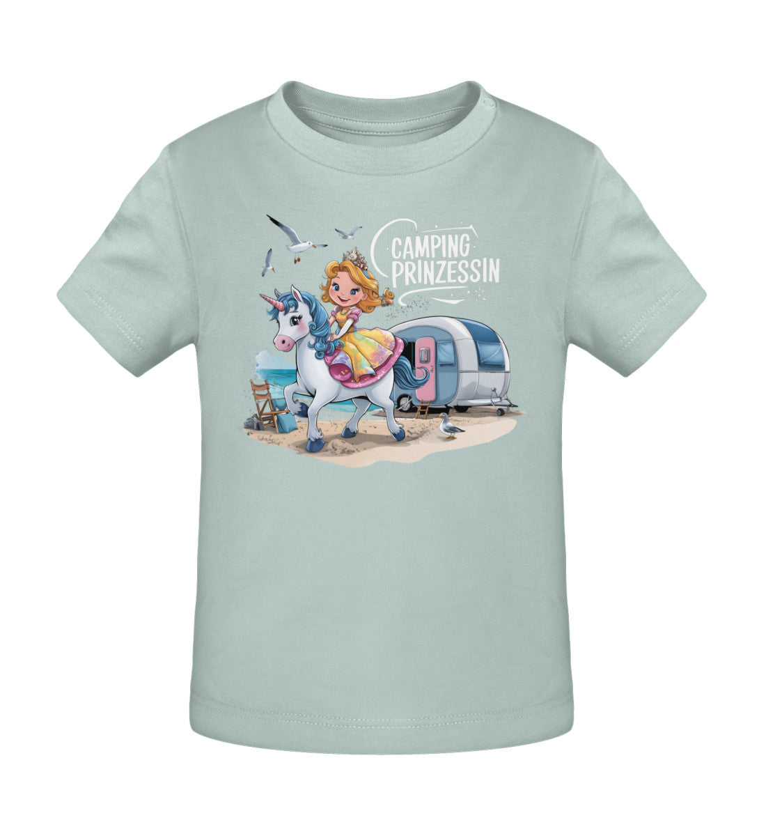 Camping Prinzessin - Baby Organic Shirt - LazyDonkeyDesign