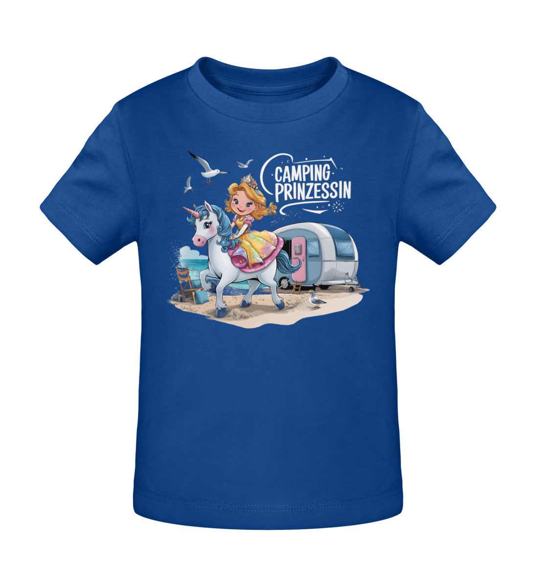 Camping Prinzessin - Baby Organic Shirt - LazyDonkeyDesign