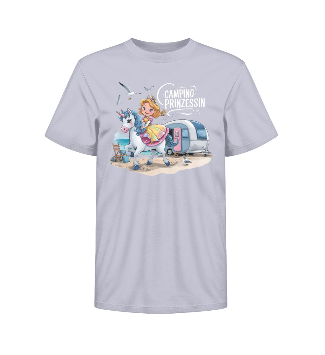 Camping Prinzessin - Kinder Organic Shirt - LazyDonkeyDesign