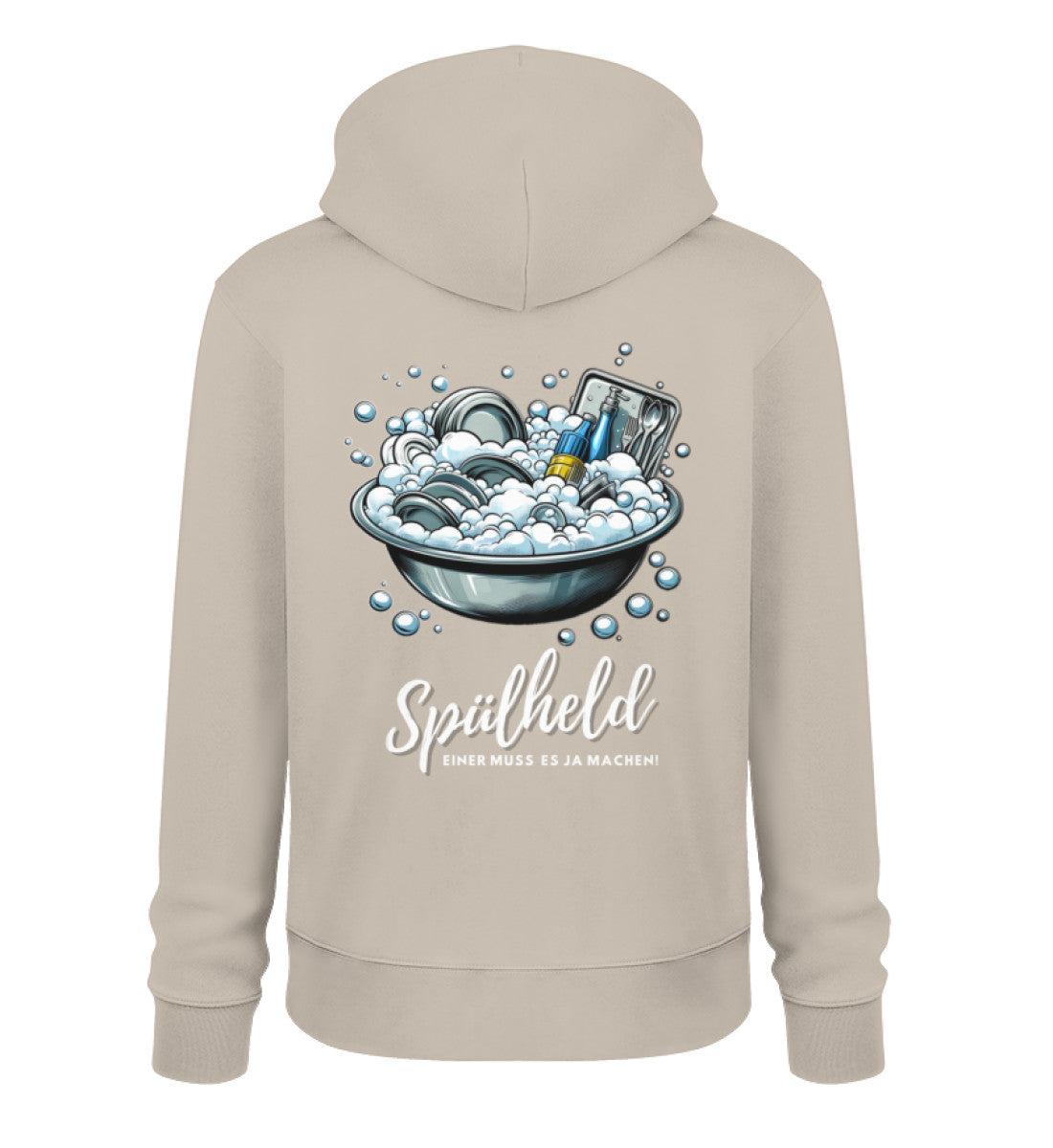 Camping Spülheld - Herren Organic Hoodie - LazyDonkeyDesign
